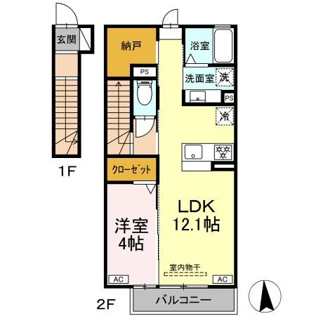 (仮称)D-ROOM北島町 間取り