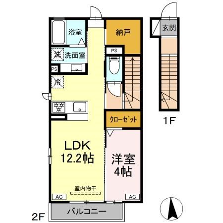 (仮称)D-ROOM北島町 間取り