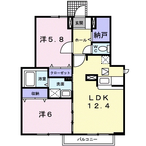 プリムローズⅠ 間取り