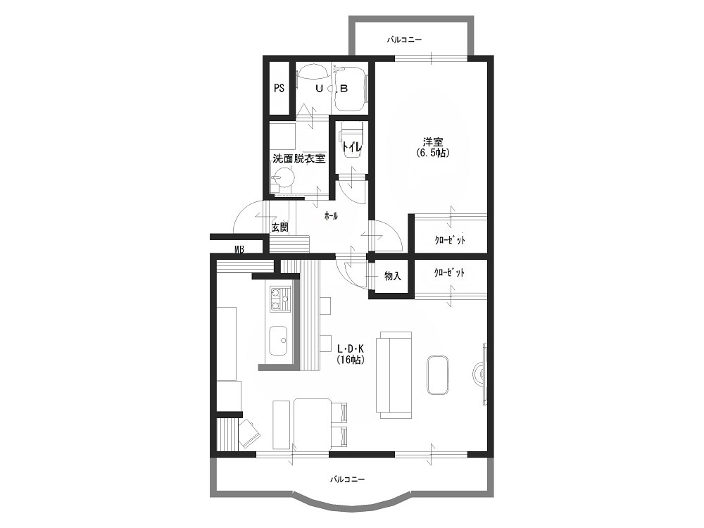 マンション山﨑 間取り