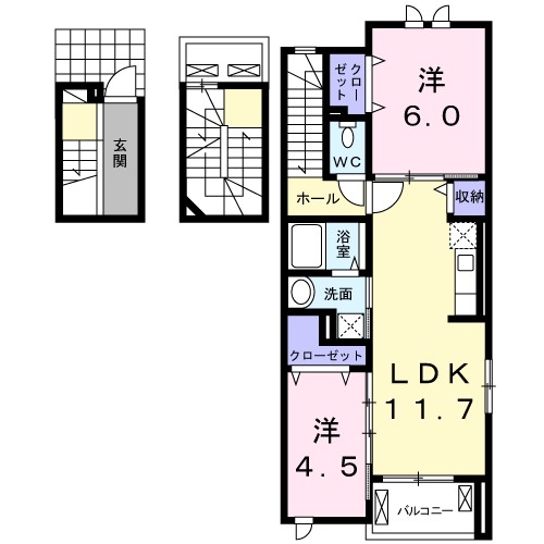 ベル　オーブ　Ⅲ 間取り
