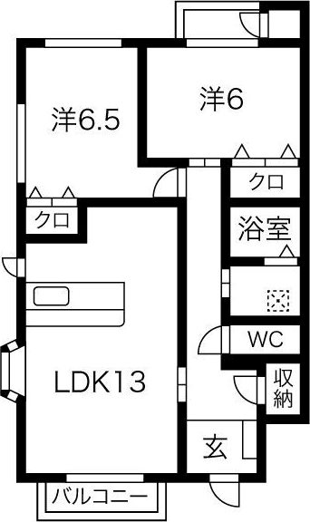 シュプールしのはらXⅡ 間取り