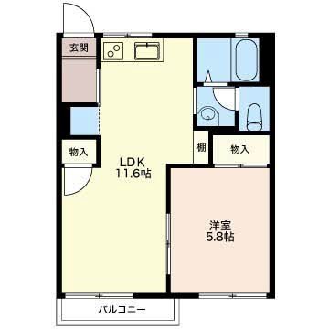 ファミール豊岡 A 間取り