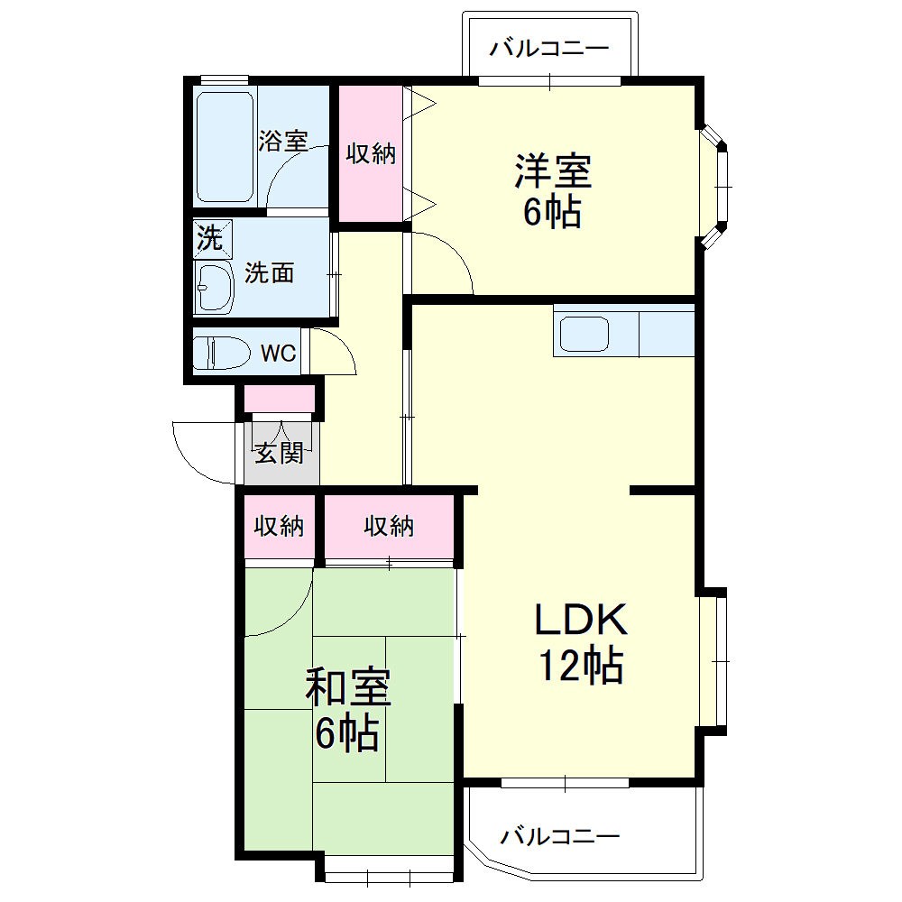 レスポワール曳馬Ⅱ 間取り