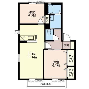 クレメント　D 間取り
