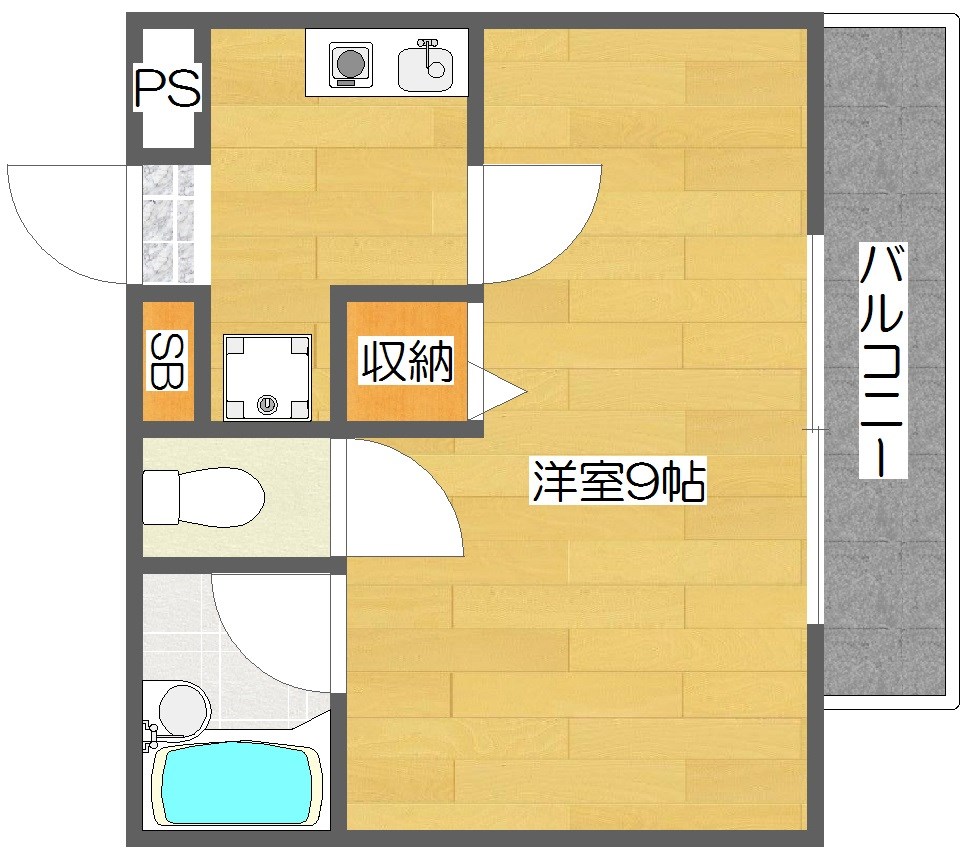 アネックス北島  402号室 間取り