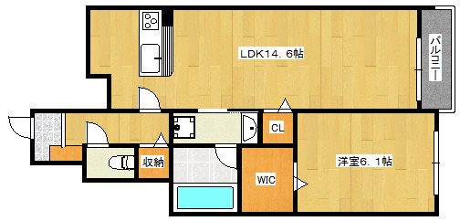 アーサー住之江 105号室 間取り