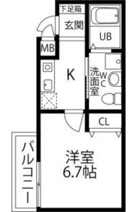 間取り WING住之江 間取り図