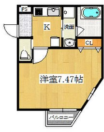 間取り KTIレジデンス住之江 間取り図