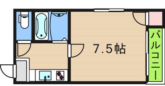 間取り シャンドール住之江 間取り図