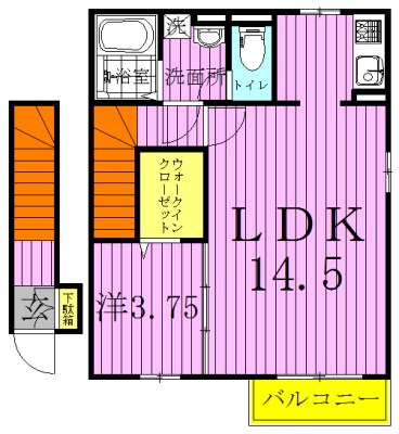 マスカレード  202号室 間取り