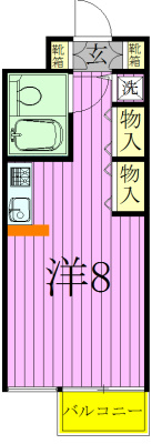 ジュネパレス新松戸第16 504号室 間取り