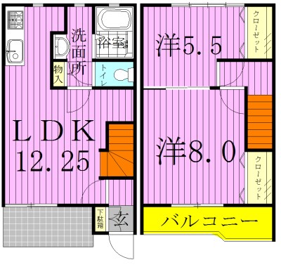シャルム・Ⅰ 006号室 間取り