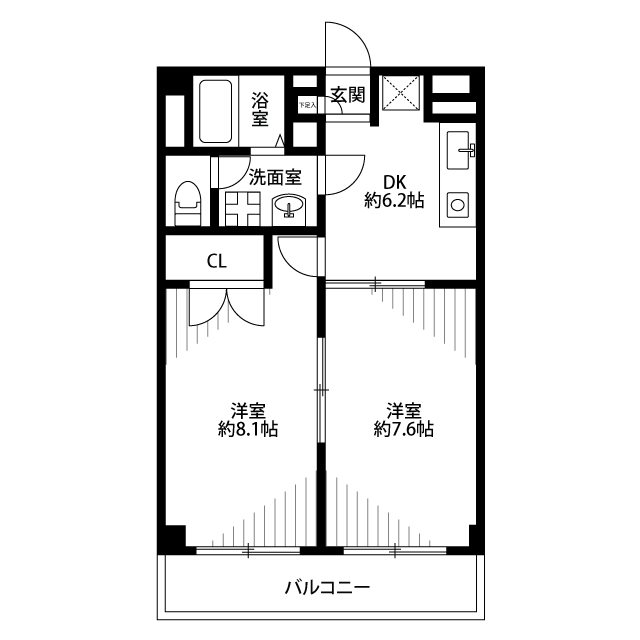 アンプルールフェール柏 間取り