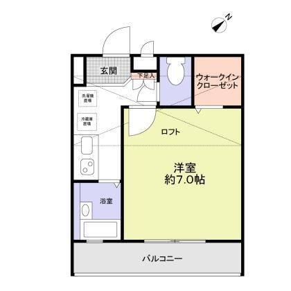 ソレアード松戸 202号室 間取り