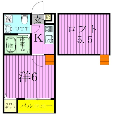アレーゼ松戸 101号室 間取り