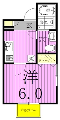 キャメル北小金 205号室 間取り