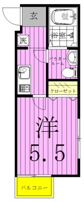 キャメル北小金 203号室 間取り