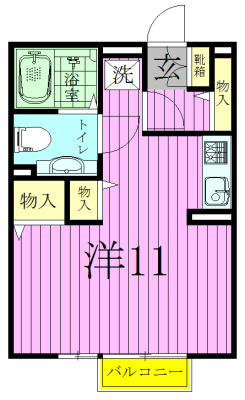 ルミナスビラＡ 201号室 間取り