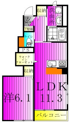 Majestic　garden～マジェスティック　ガーデン～ 101号室 間取り