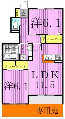 ブルームⅡ 103号室 間取り