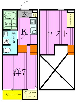 アーバンハウス上本郷 203号室 間取り
