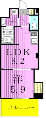 402号室 間取り