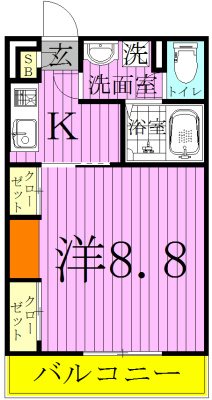 リブリ・インディゴ 103号室 間取り