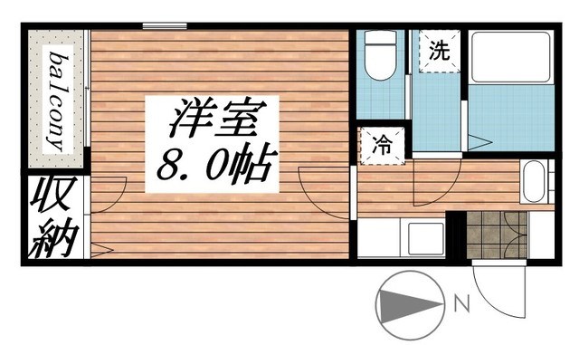 フォレストみのり台 102号室 間取り