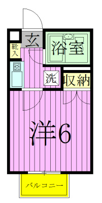 ジュネパレス松戸第１４６－Ｂ 201号室 間取り