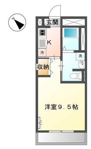 ラック　フィールド 102号室 間取り