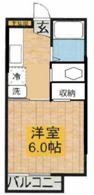 第3コーポイシイ 202号室 間取り