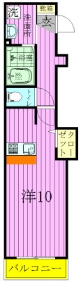 ツリーデン松戸Ⅲ 204号室 間取り