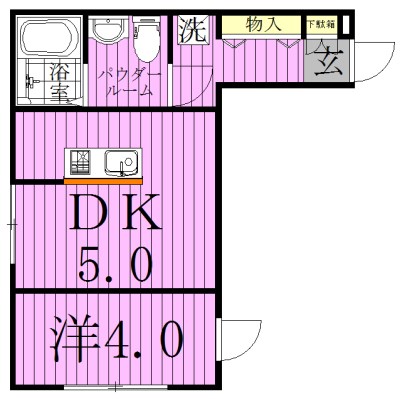 コンフォートシティ北柏 205号室 間取り