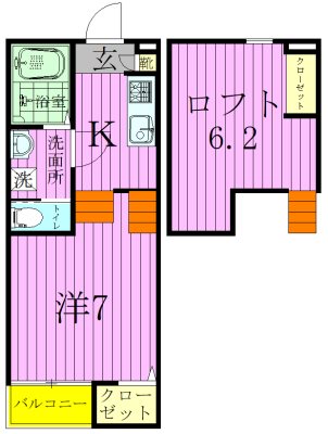 アンビエンテ 105号室 間取り
