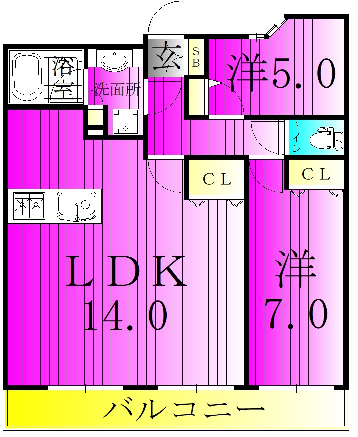 レーベンリヴァーレ柏ザ・レジデンス 403号室 間取り
