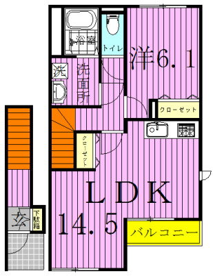 Grandeur M　～グランドールエム～ 203号室 間取り