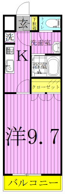 ヴァンベールヤマモト 101号室 間取り
