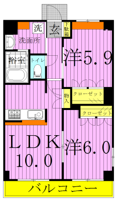 HIMMEL　BLA～ヒンメル　ブロー～　 301号室 間取り