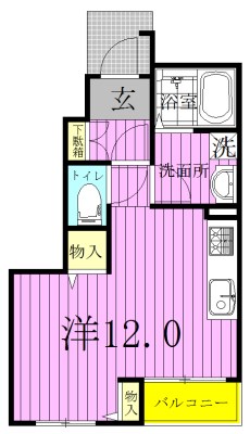 リベラル 101号室 間取り