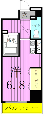 ラフィーヌ・南流山 204号室 間取り