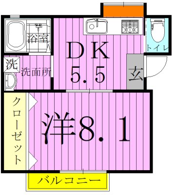 マイルーム藤Ⅳ 203号室 間取り