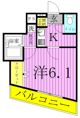 Ｇ－クレスト 202号室 間取り