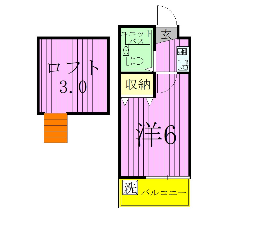 ジュネパレス新松戸第11 202号室 間取り