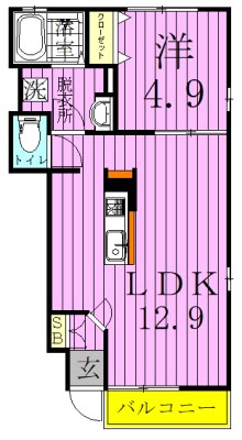 Dura Casa松戸 104号室 間取り