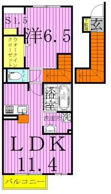 K.エスポワール 202号室 間取り