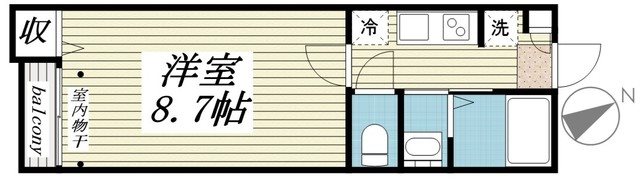 Pastel～パステル～ 203号室 間取り