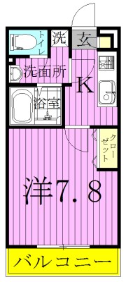 リブリ・ヴァランセ 201号室 間取り