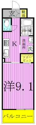 セントラルパークウッズ 901号室 間取り