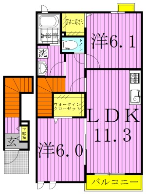 ゼフィルスⅠ 間取り図